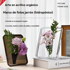 💐【Kup 1, otrzymaj 1 gratis】Wysokiej jakości wazon z ramką na zdjęcia na biurko